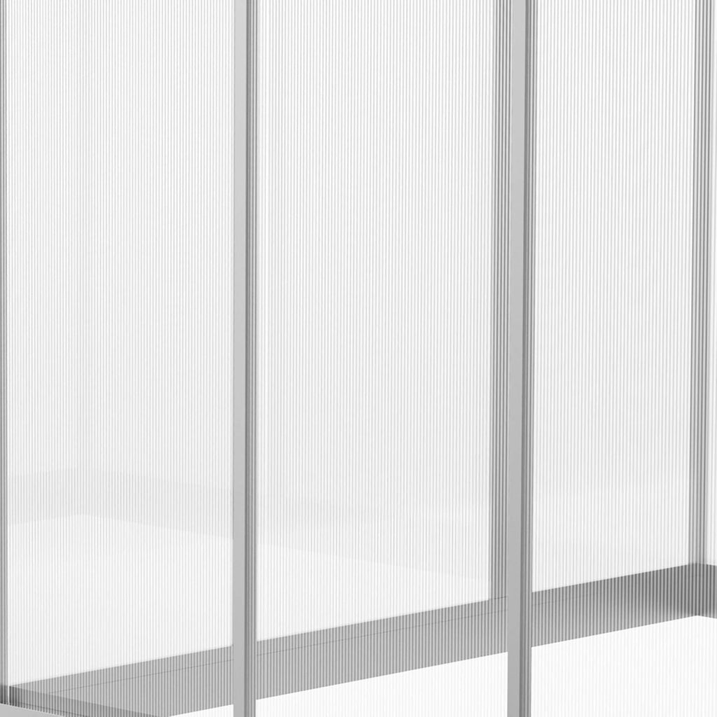 Walk-in Polycarbonate Greenhouse with Roof Vent T59185
