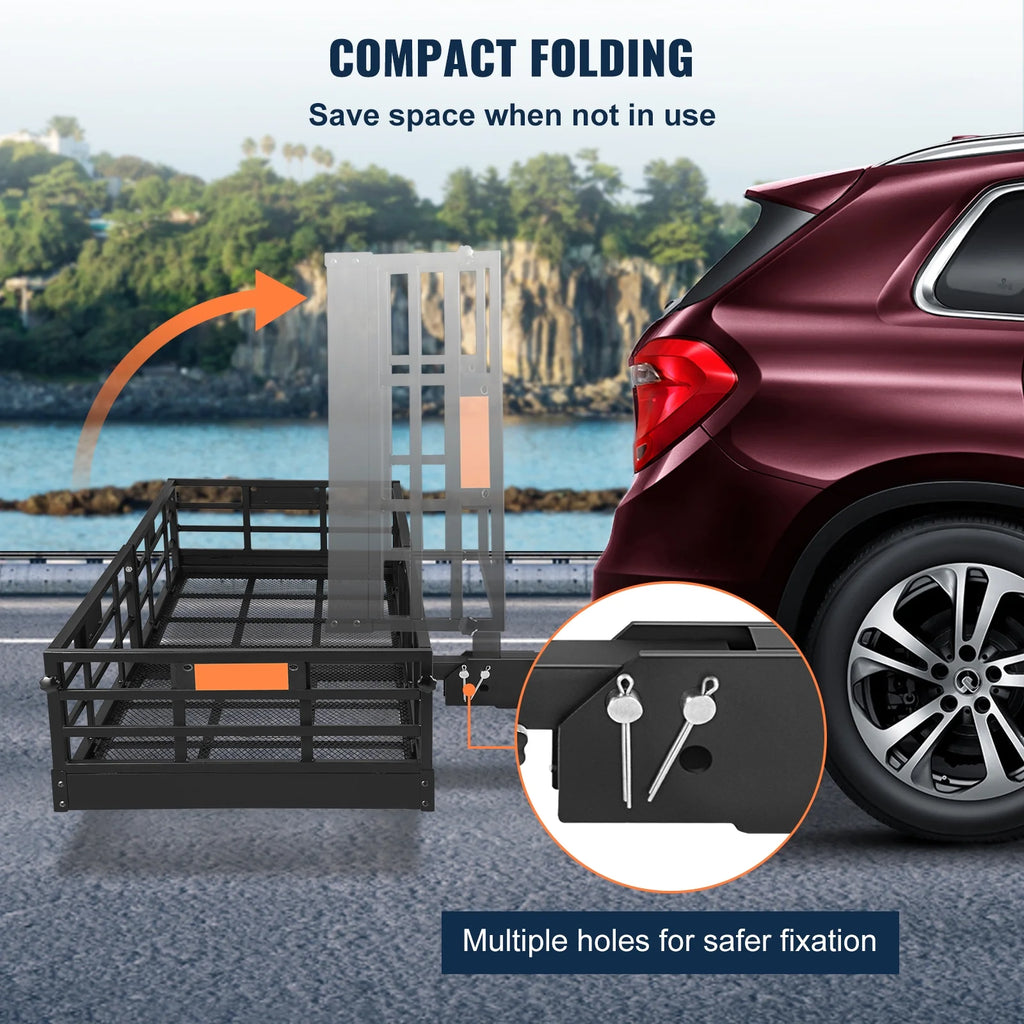 Folding Hitch Mount Cargo Carrier Rack 2" Receiver 500lbs I531162
