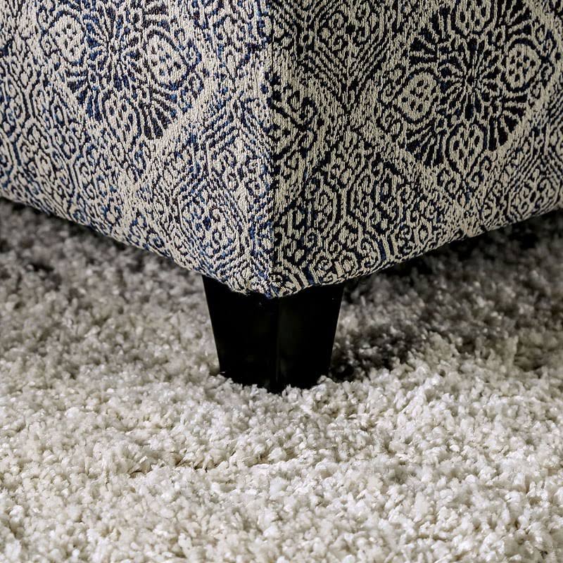 Ivory Navy Ottoman S625080