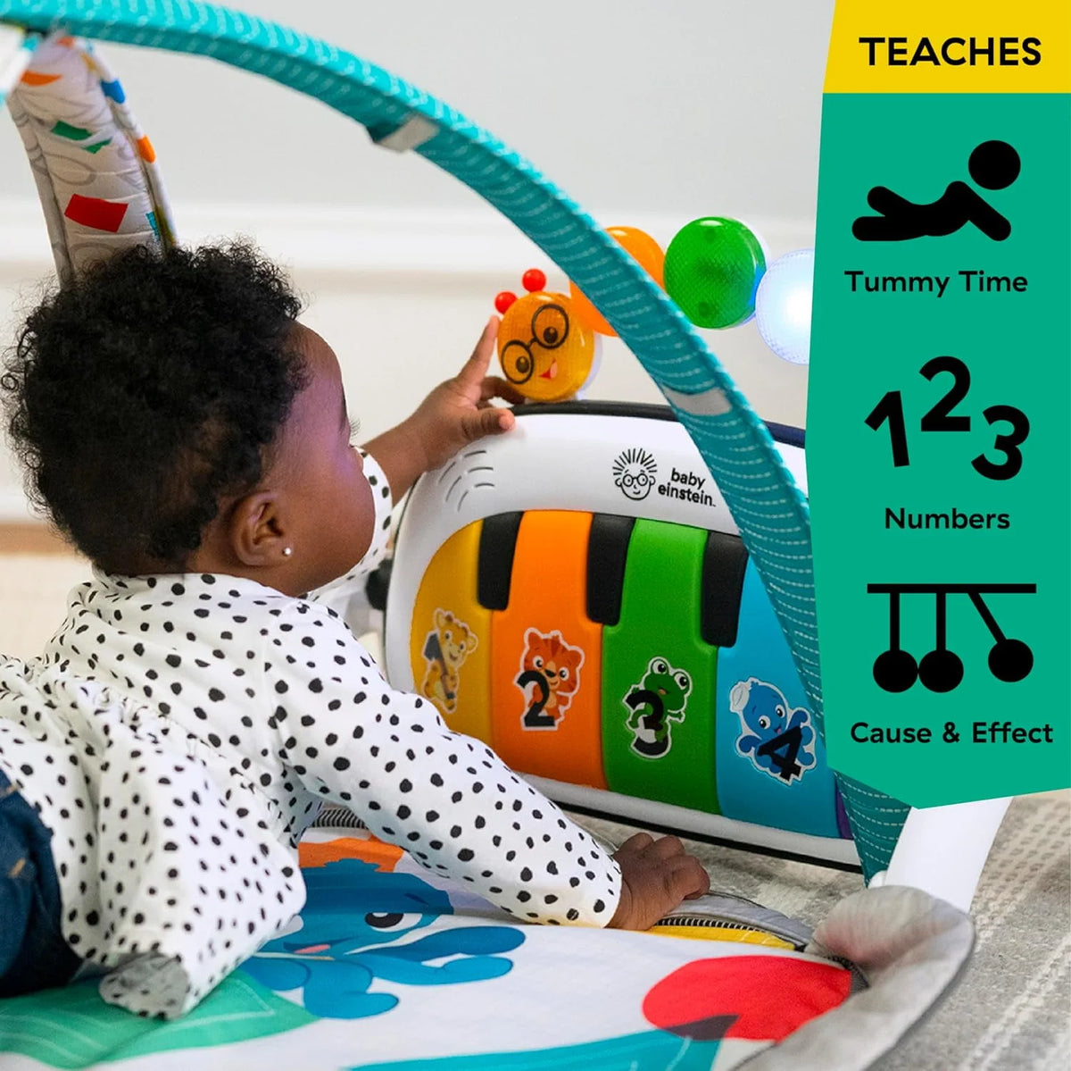 4-in-1 Baby Activity Gym & Tummy Time Play Mat with Piano K354