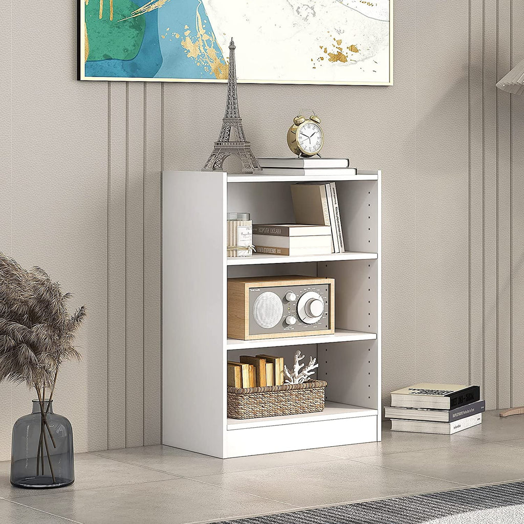 3-Tier Open Bookcase with Adjustable Shelves S82145