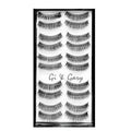 Black Fixe Eyelashes (10 pairs) C1066