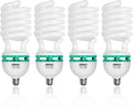 105 Watt Full Spectrum Photography Light Bulb 5500K CFL Daylight Balanced 4 Pack I329