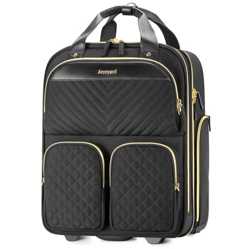 Black Gold Carry On Rolling Suitcase N71201