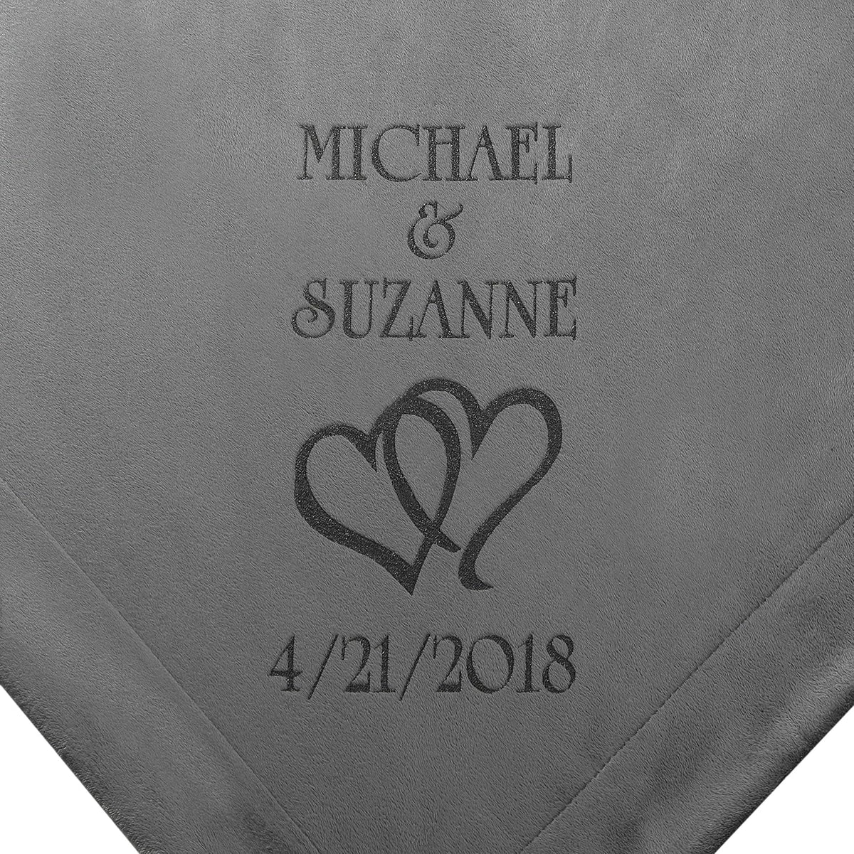 Hearts Wedding Couple Gifts Blanket I6773