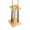 White Freestanding Wooden Pool Cue Rack E169