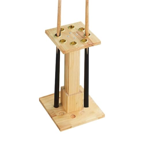 White Freestanding Wooden Pool Cue Rack E169