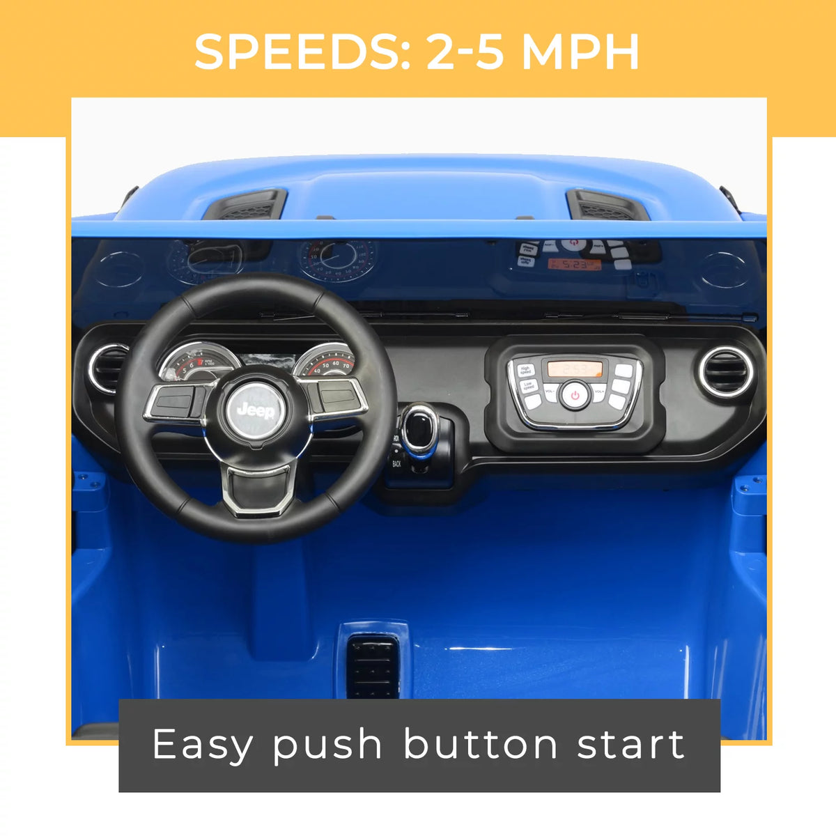 Blue 12V Battery Powered Ride-on Vehicle H543303