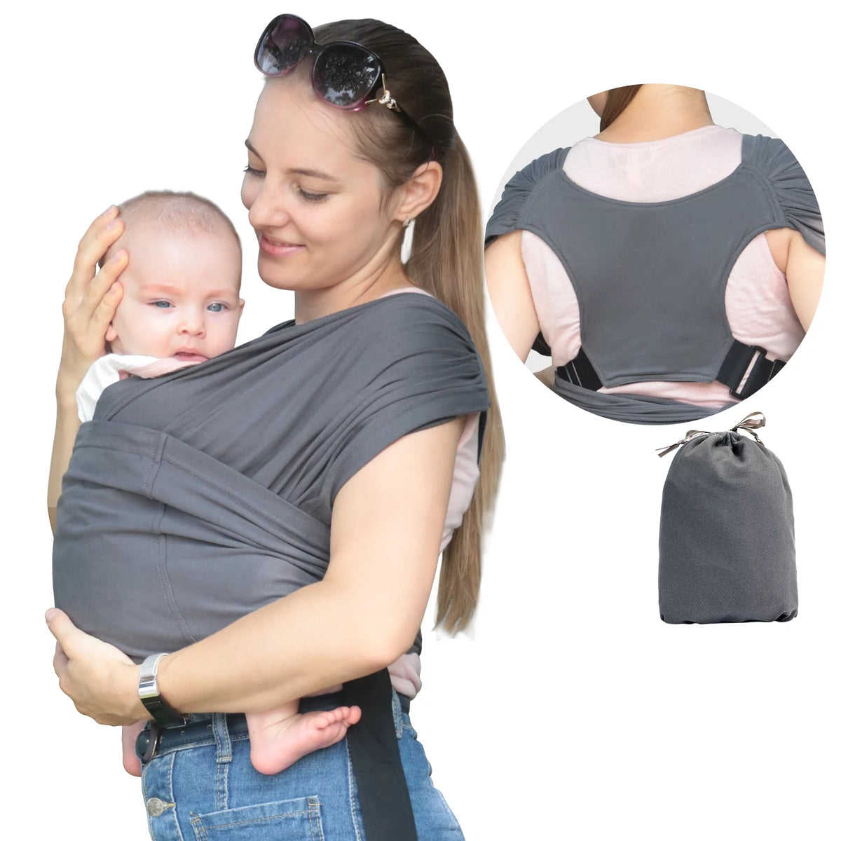 Organic Cotton Adjustable Baby Wrap Carrier V84330