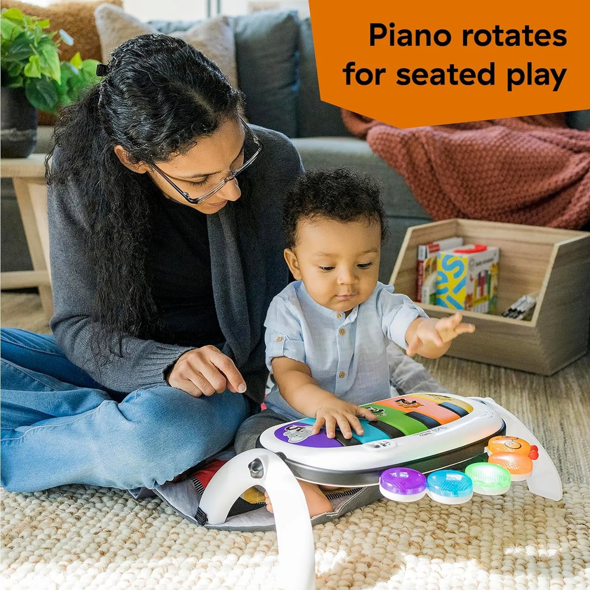 4-in-1 Baby Activity Gym & Tummy Time Play Mat with Piano K354