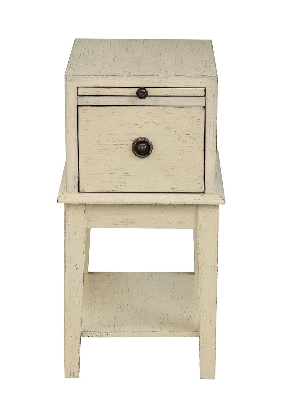 Grey One Drawer Chairside Table F4848