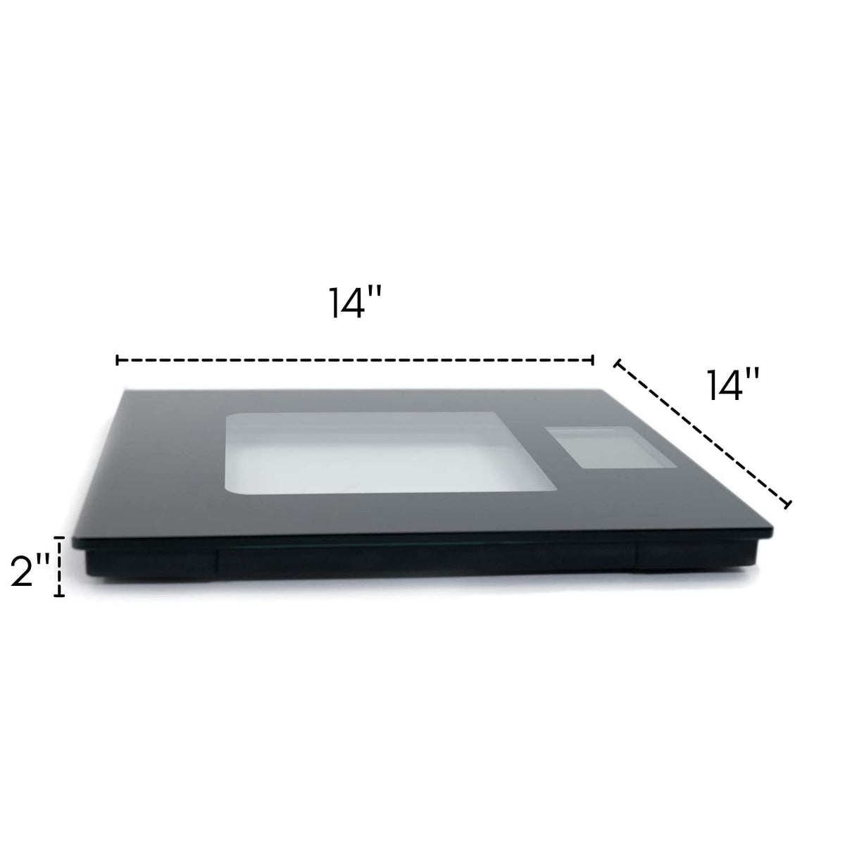 Pack of 2 Glass Digital Bathroom Scale J6874
