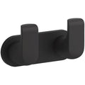 Matte Black Double Robe Hook J7279