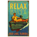 18X30 Metal Lake Cabin Sign Z96219