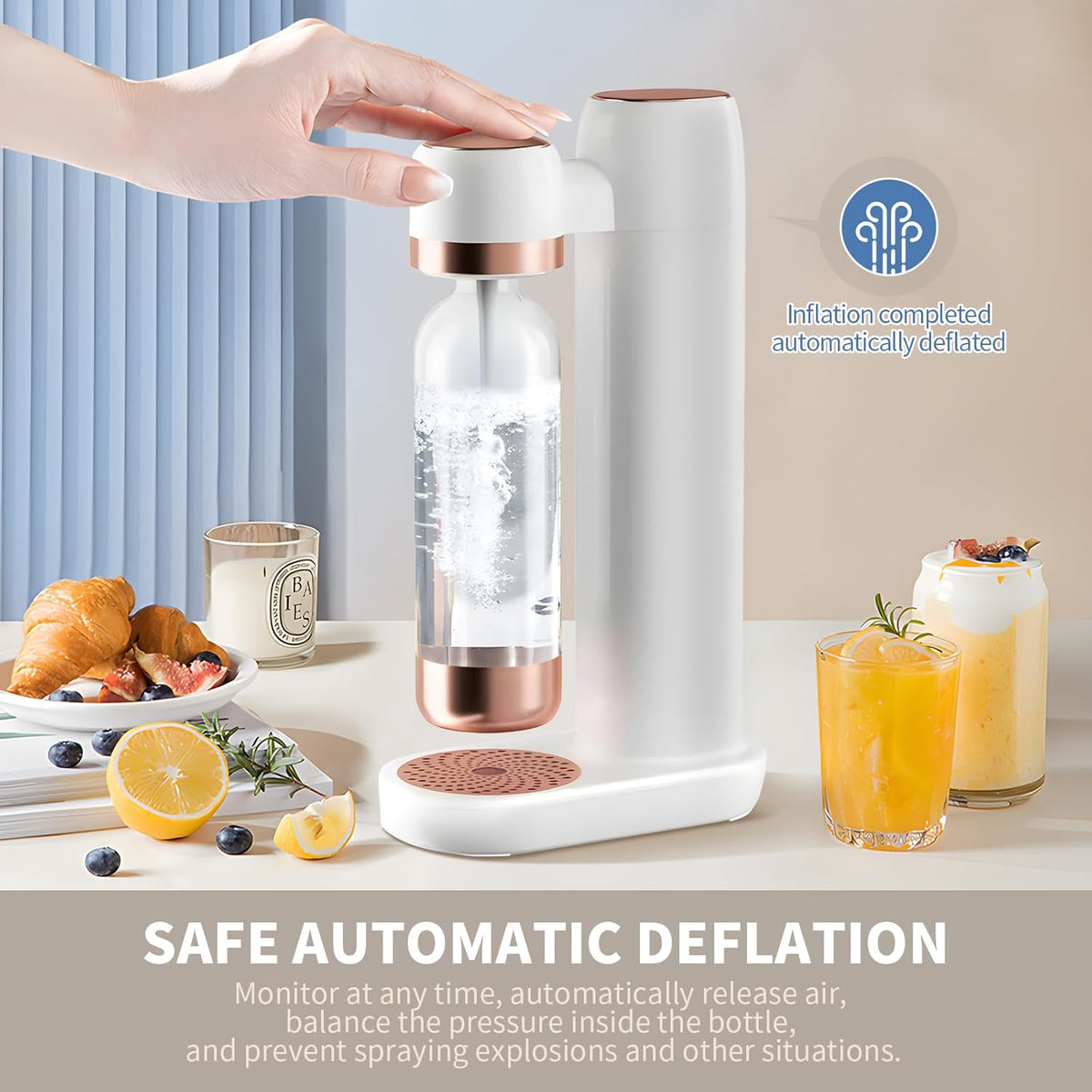 Sparkling Water Maker Soda Maker Machine with 1L PET Bottle B325036