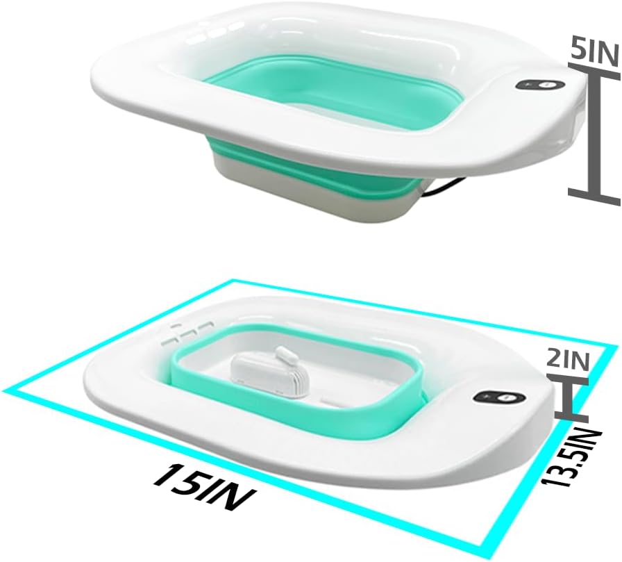 Wireless Battery Powered Collapsible Sitz Bath D65991