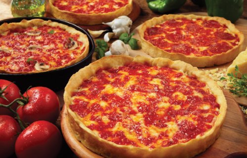 Four Deep Dish Pizzas (4 Cheese) J5799