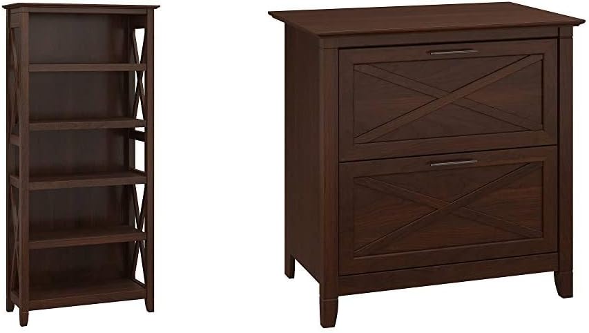 5 Shelf Bookcase, Pure White Oak N549