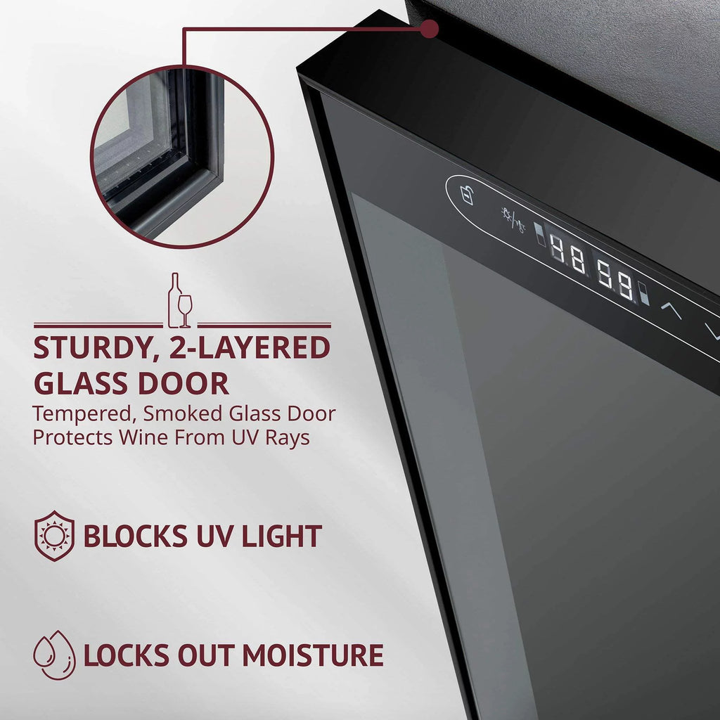 Dual Freestanding 33 Bottle Wine Cooler K196