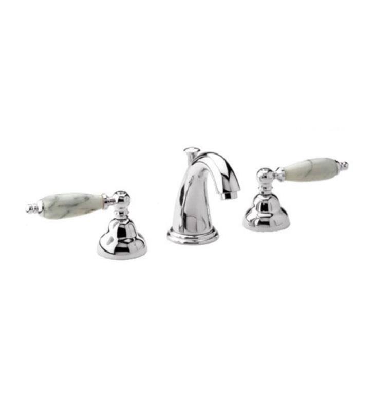 Black Marble Widespread Bathroom Sink Faucet with Handles D8141