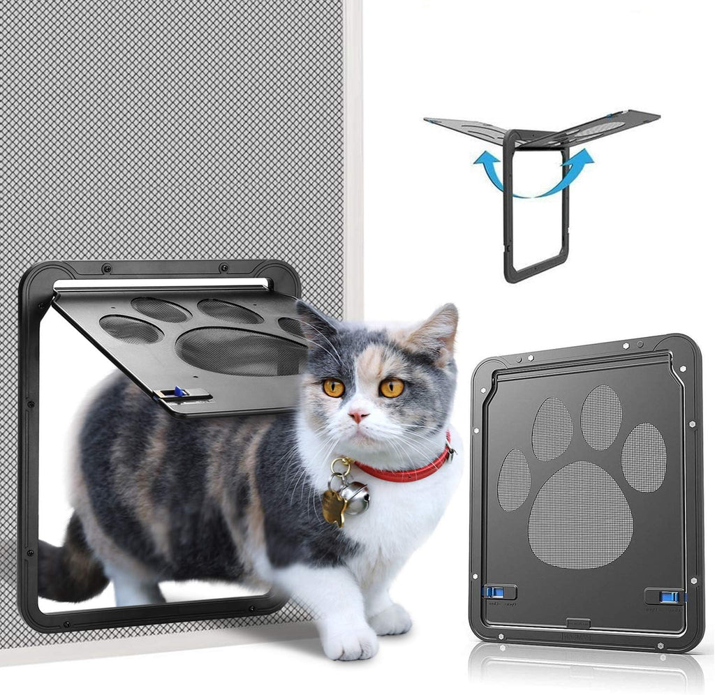 Lockable Magnetic Flap Pet Screen Door, Pack of 2 T778
