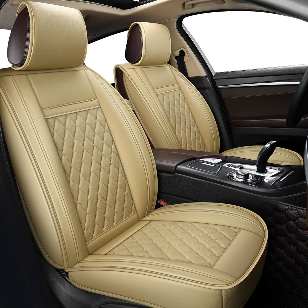 Black & Red Car Seat Covers J2825