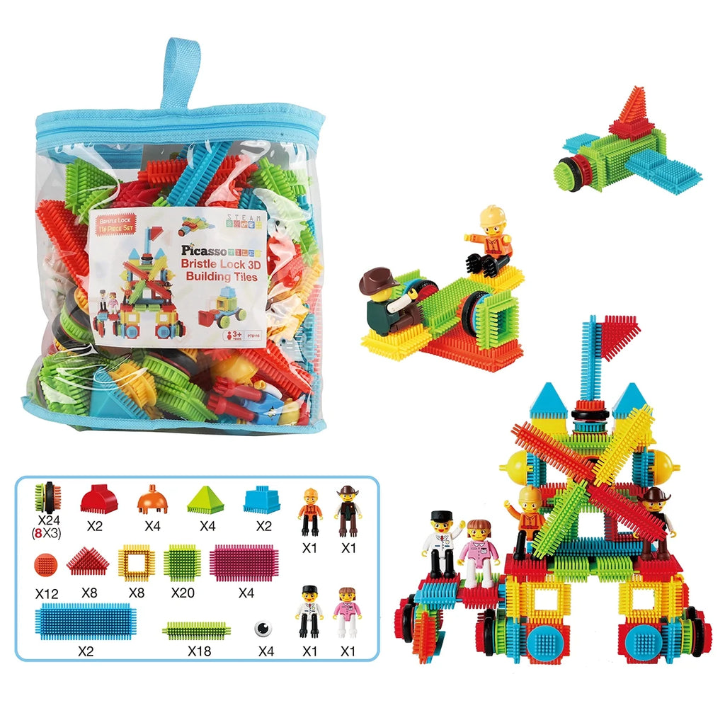 116Pcs Hedge Hog Building Blocks Set with Figure Characters Q7724