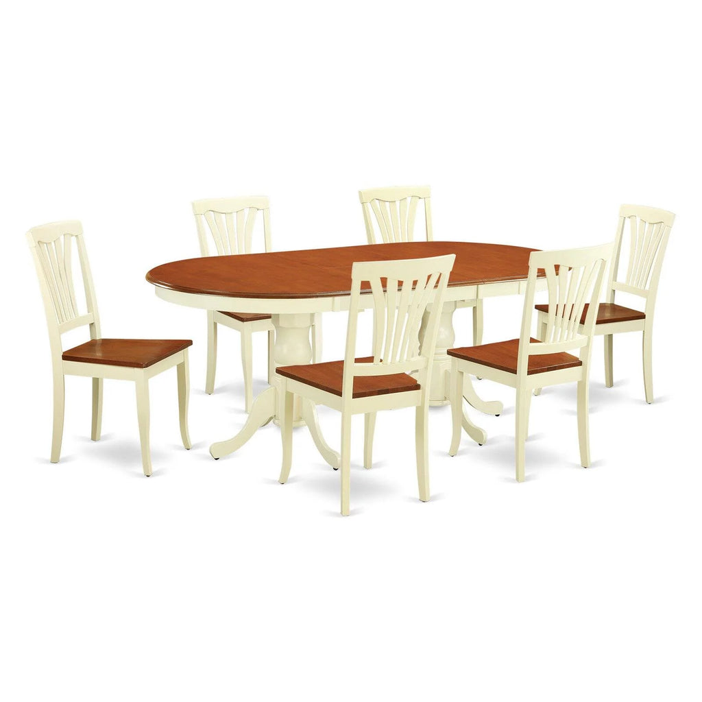 7 Piece Wood Dining Room Table Set M751119