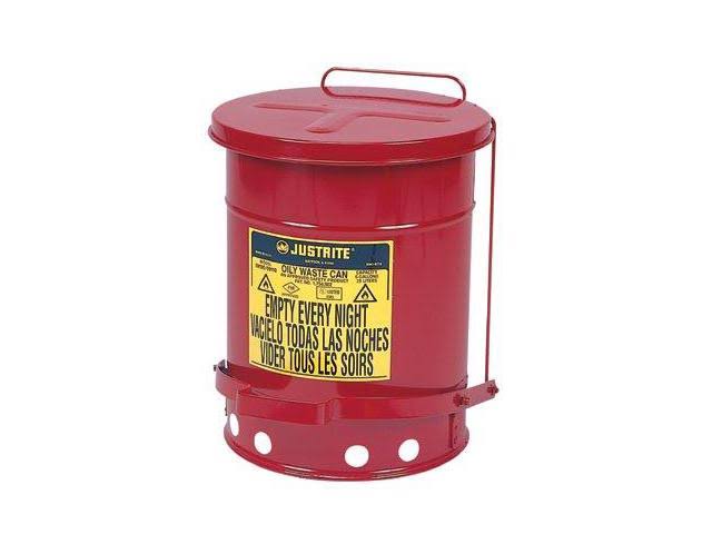 10 Gallon Red Oily Waste Can U603