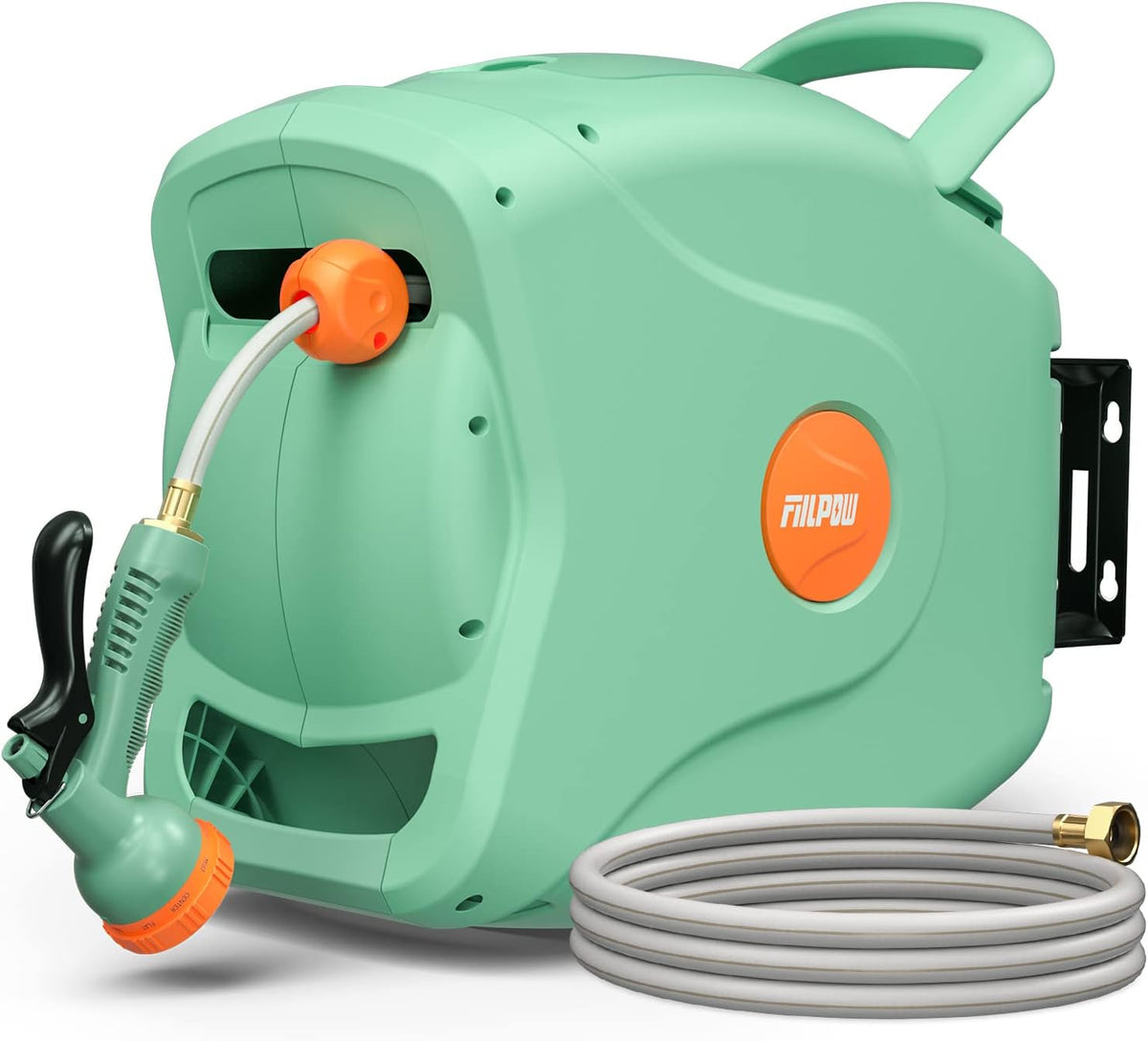 100 FT Wall Mounted Retractable Garden Hose Reel O740