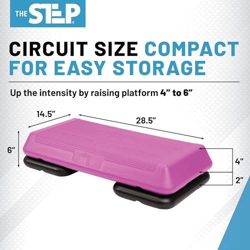 Exercise Step Platform with 2 Risers O469