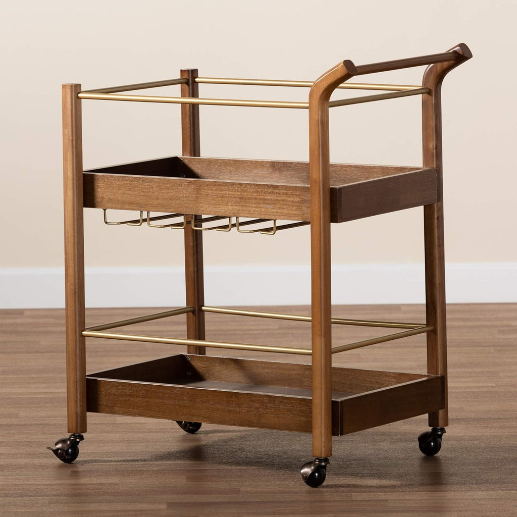 Walnut Brown Trolleys and Carts X75105