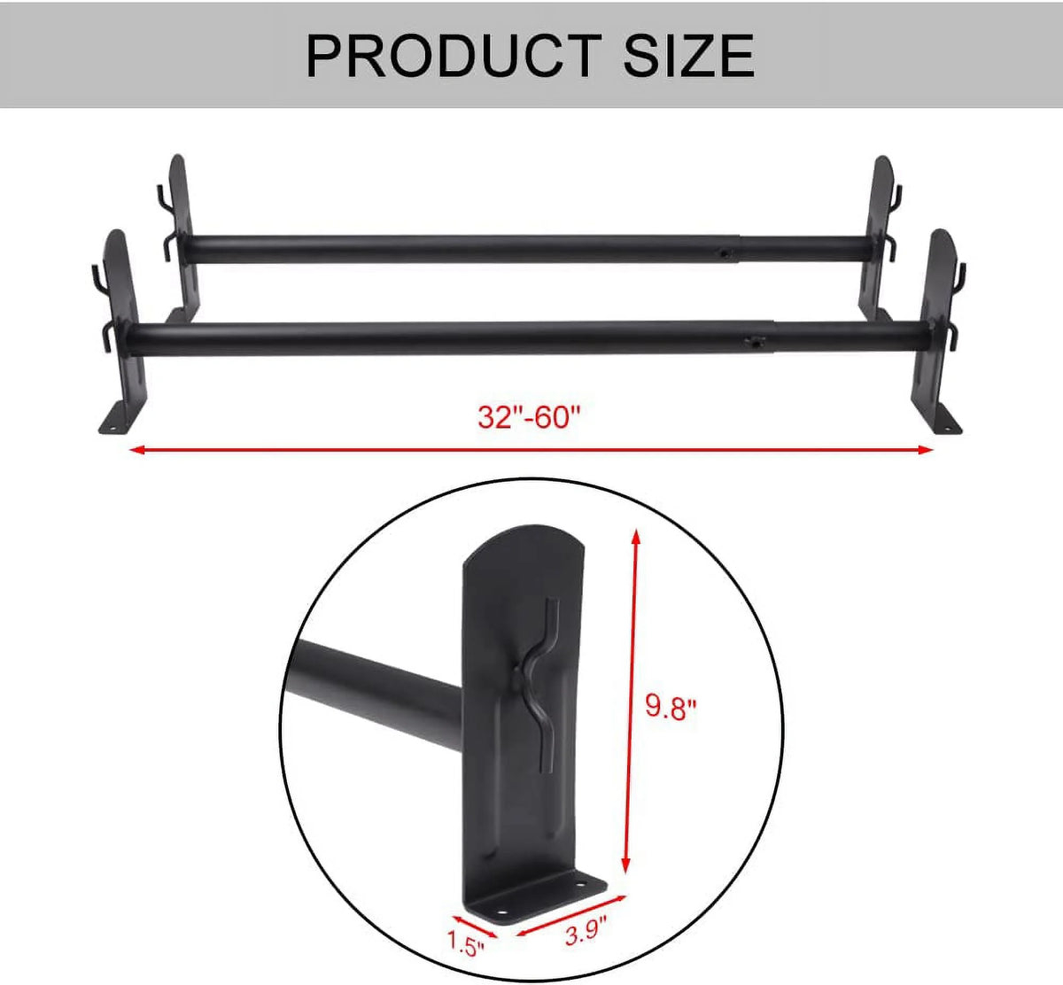 Adjustable Steel Camper Shell Roof Rack N839414