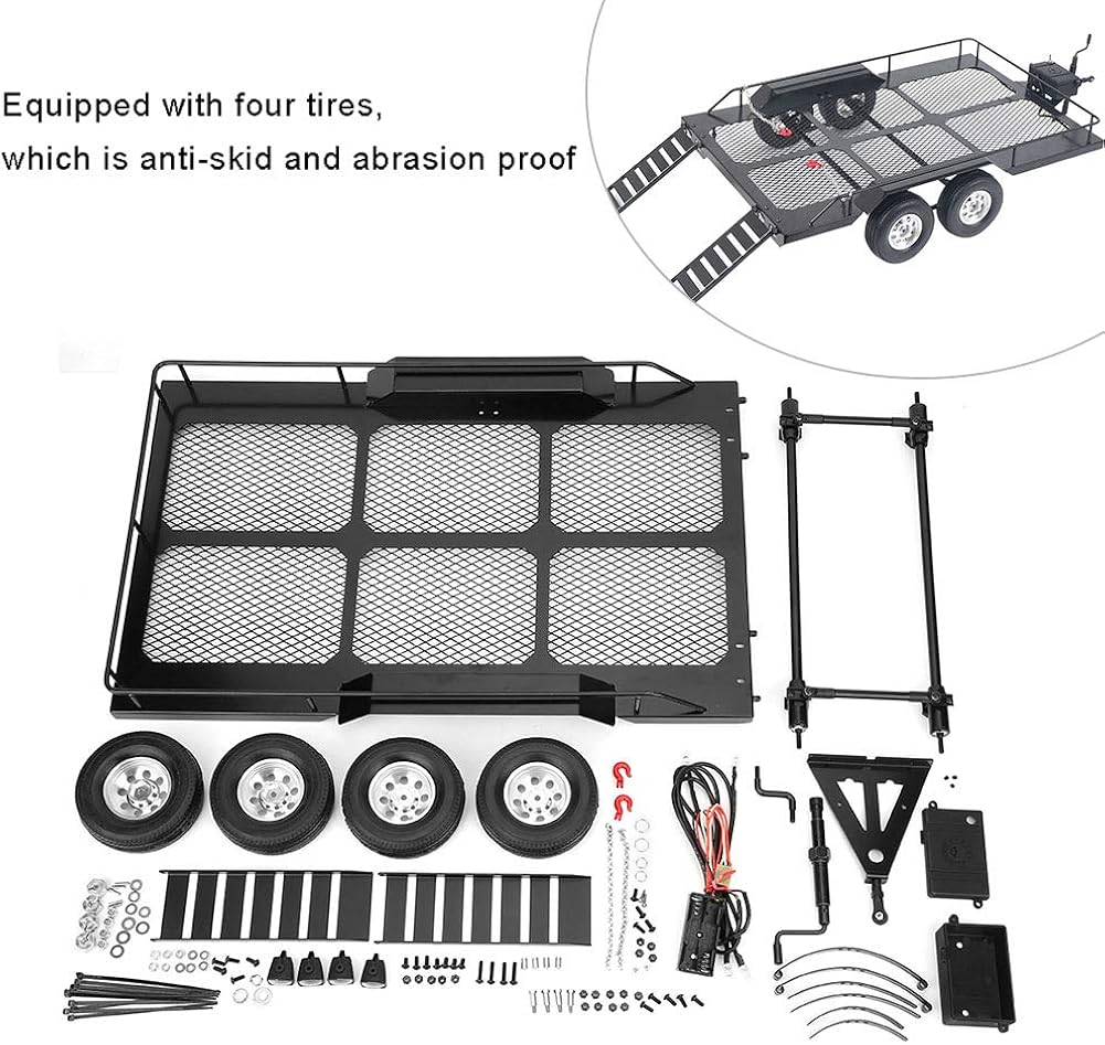 1/10 RC Car Trailer with Four Tires N289613