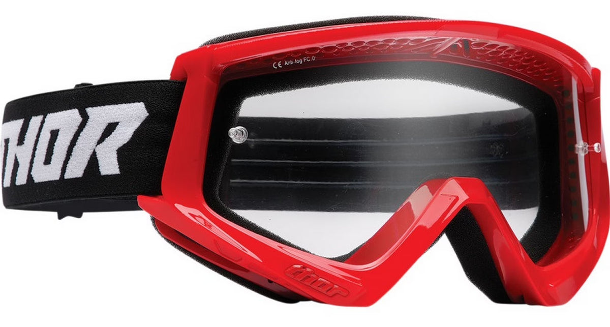 Red/Black MX Offroad Goggles with Clear Lens L9735