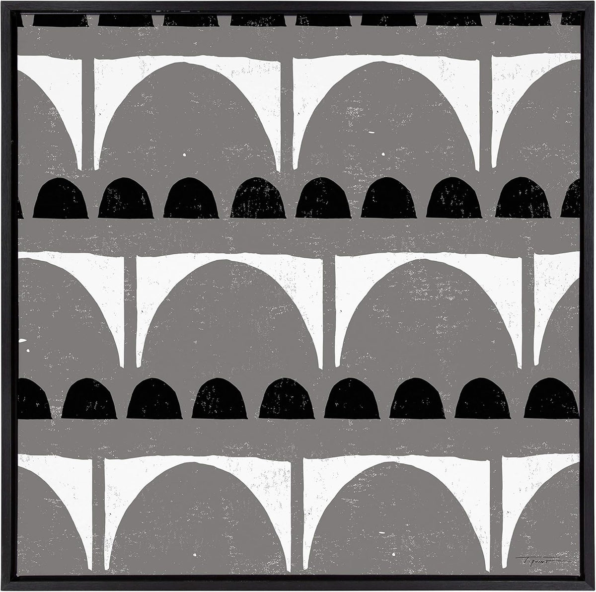 30x30 Black Framed Canvas Wall Art Y22349