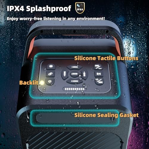 Portable Bluetooth Speaker with Deep Bass and LED Light Show N505