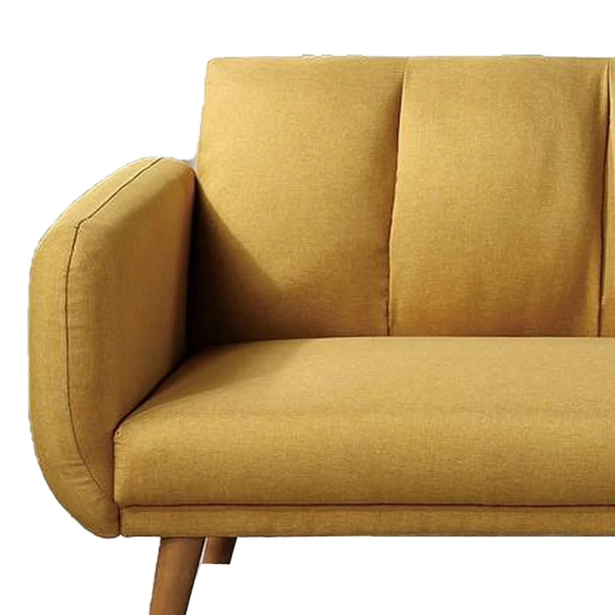 Adjustable Upholstered Sofa with Track Armrests and Angled Legs Q17474