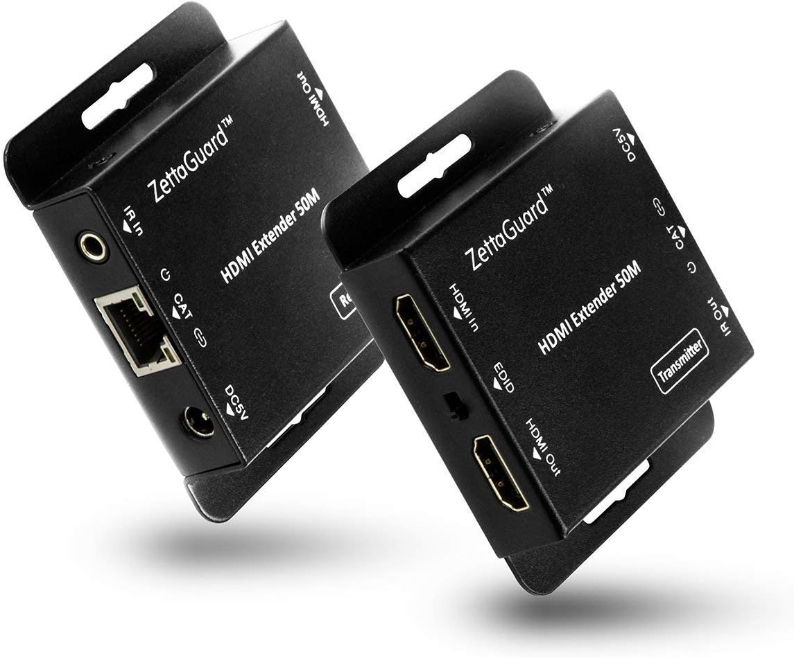 HDMI Extender Over Single CAT5/CAT6 Ethernet Cable with IR Control, 1080P & 3D Support, Pack of 2 O5061
