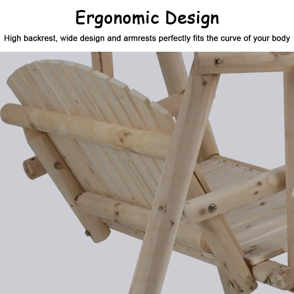 Wooden Swing Chair with A-Frame Stand I894