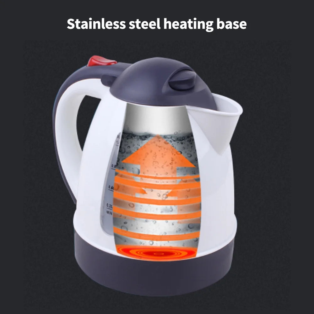 1000mL Car Electric Kettle 24V 250W Portable White U58296