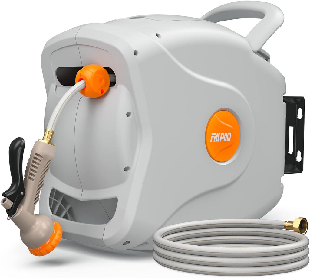 100 FT Wall Mounted Retractable Garden Hose Reel O740