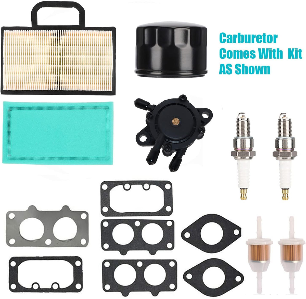 Carburetor Compatible with Briggs and Stratton V-Twin Engine, Manual Choke, Pack of 2 L523415