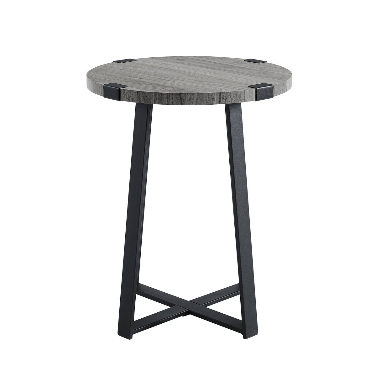 Slate Gray Round Side Table L907