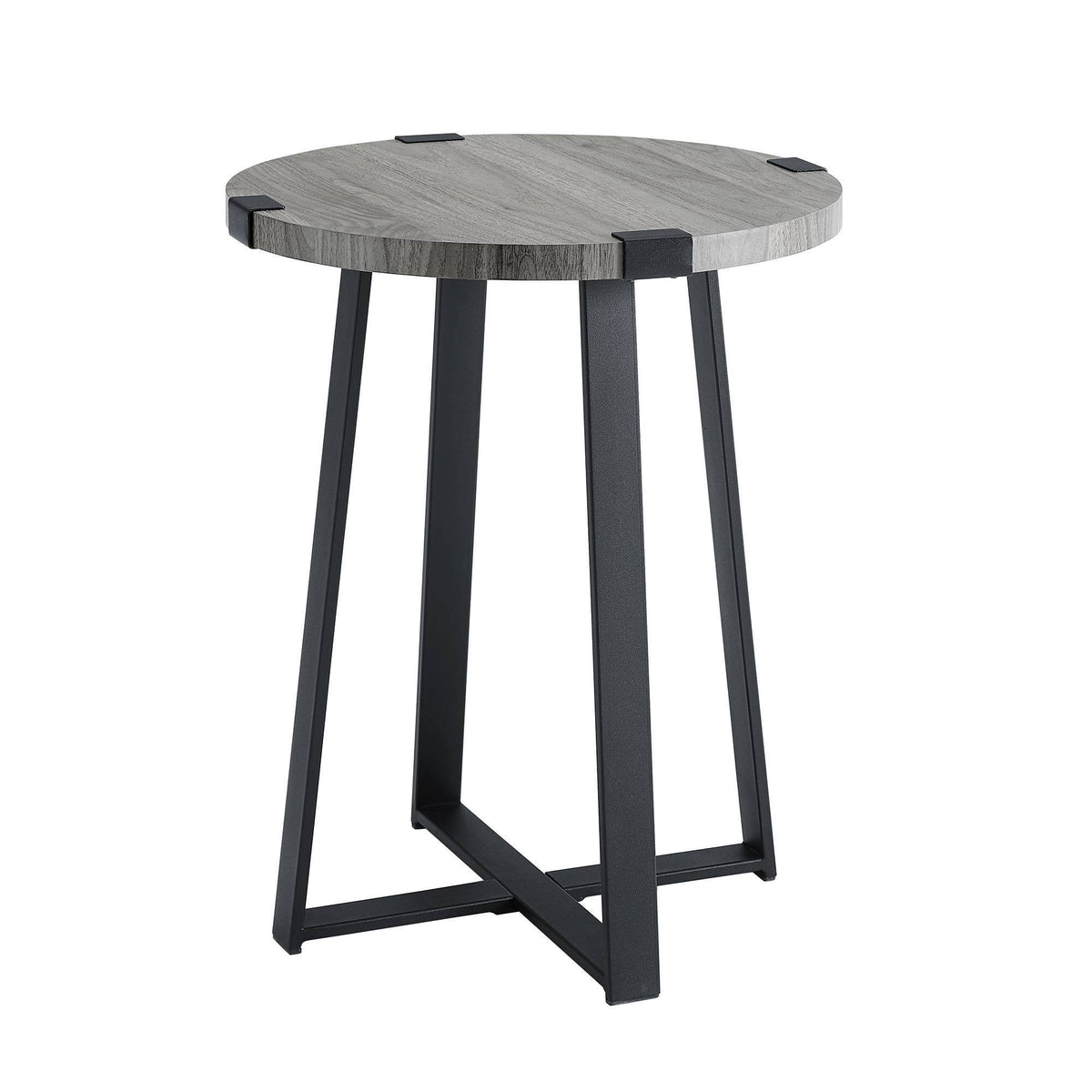 Slate Gray Round Side Table L907