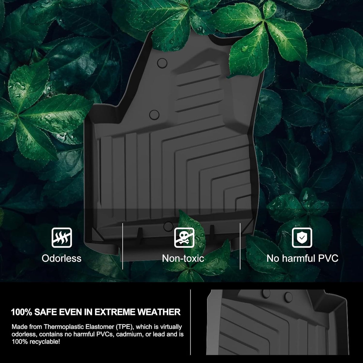 All Weather TPE Floor Mats Black R607772