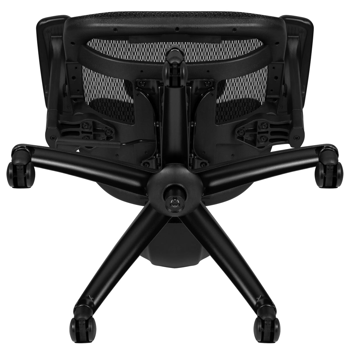 Ergonomic Mesh Office Chair with Lumbar Support in Black U388