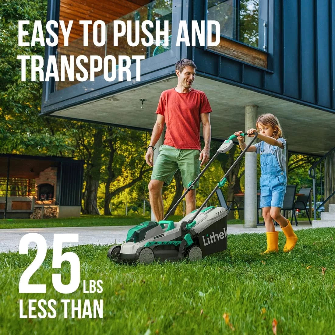 20V 13 Cordless Lawn Mower 16.34 in Brushless Motor 4.0Ah Battery & Charger Z140