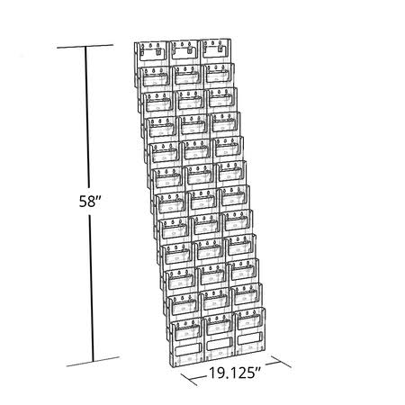 36-Pocket Bifold Wall Mount Display N281