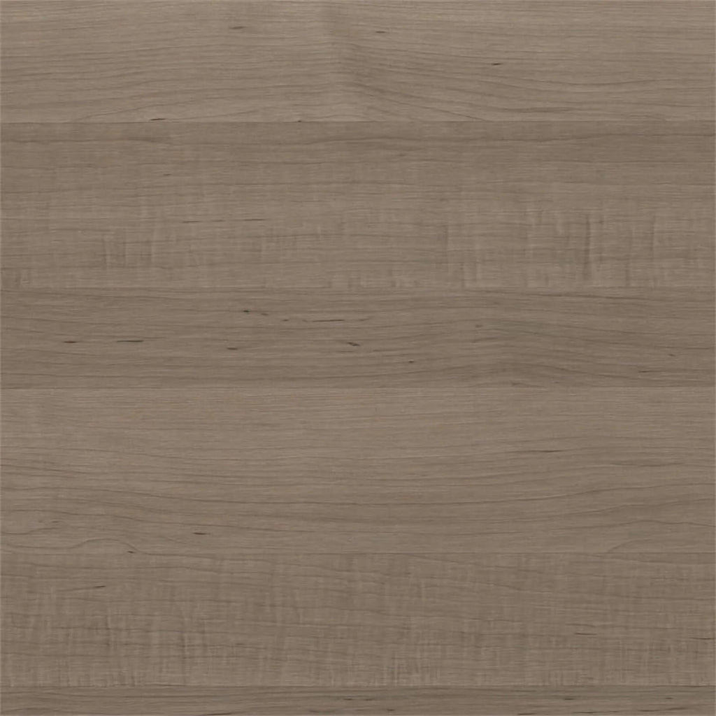 Ash Gray Engineered Wood Sit to Stand L Desk with Hutch H78525